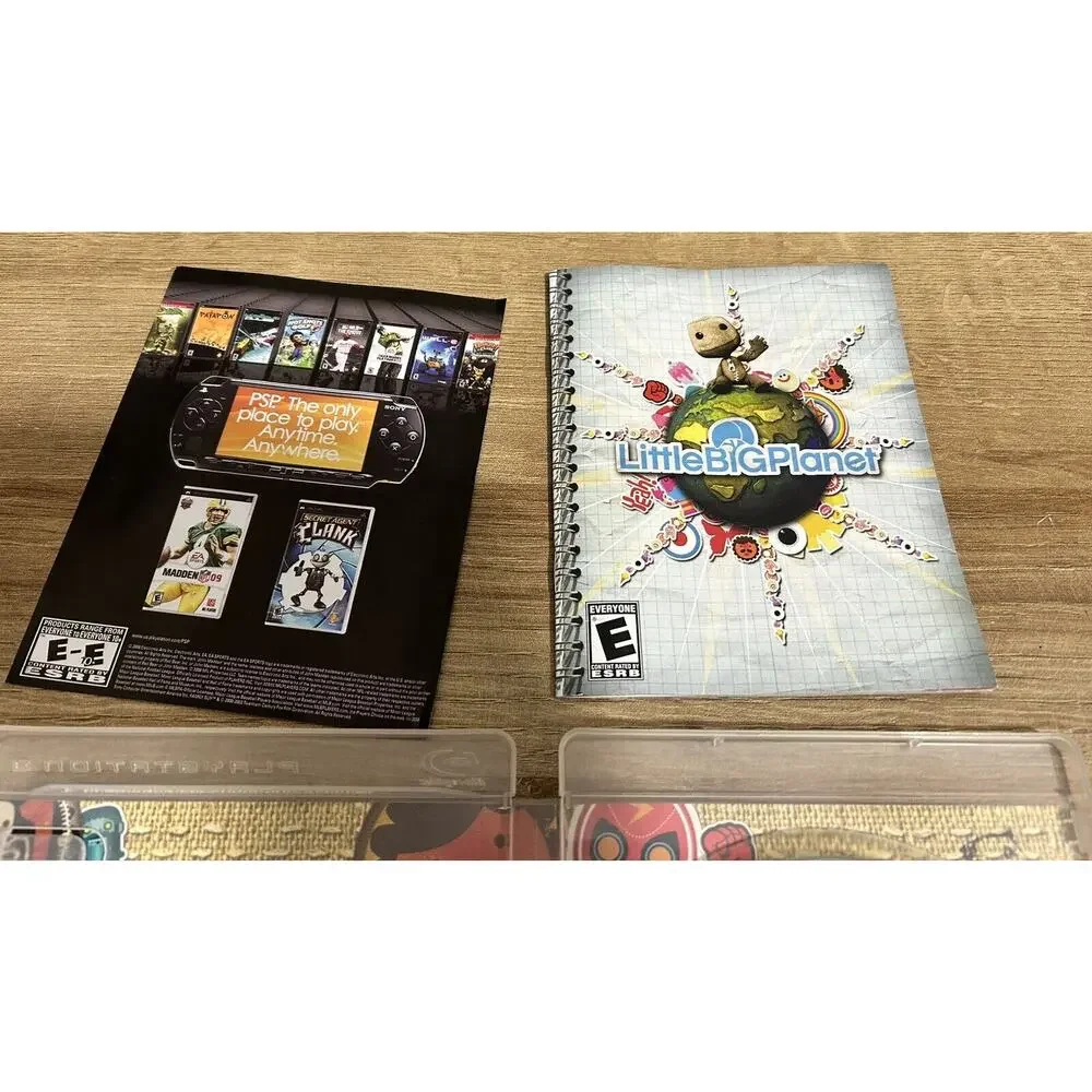 LittleBigPlanet (Sony PlayStation 3, 2008) PS3 Complete Manual Game Case Artwork